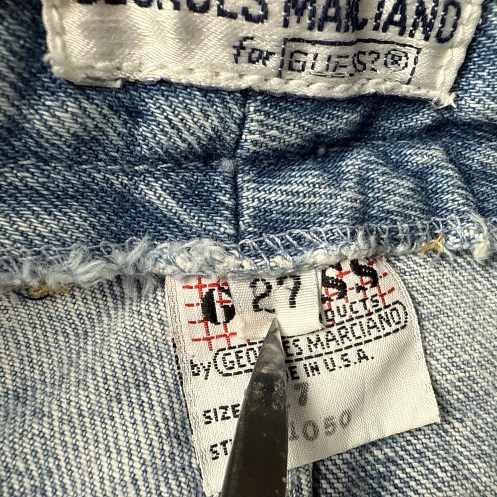 Vintage Georges Marciano For Guess Jeans Women's 27 USA Made 1980's High Waist - Picture 6 of 13